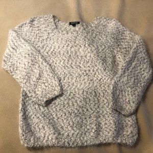 Buffalo (David Bitton) white and light gray sweater, size Large.